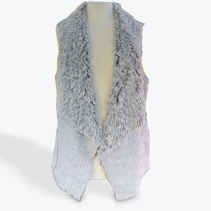 💖 Impeccable Pig Gray Faux Fur Lined Vest